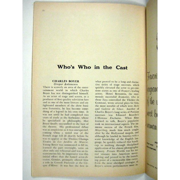 Man and Boy Playbill November 18 1963 Atkinson Theatre Charles Boyer Willis - Picture 9 of 11